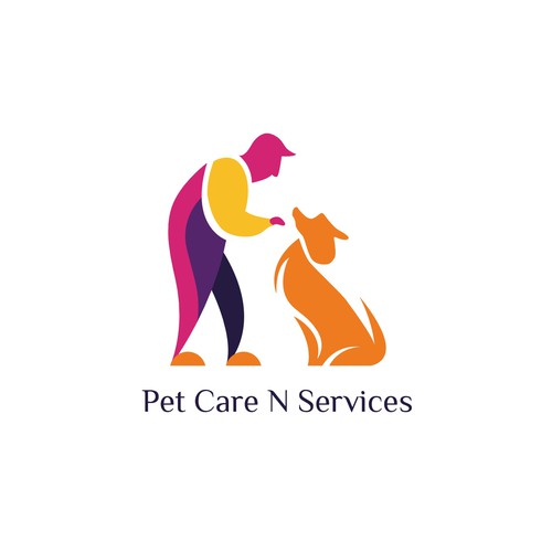 Logo for a person who is in the business of animal care