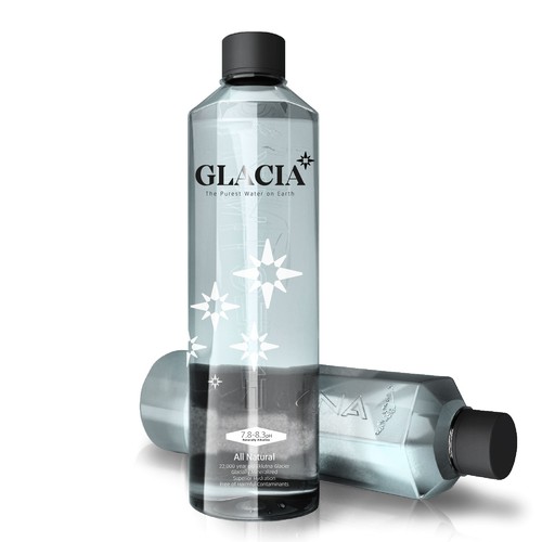 Label for Glacier Water