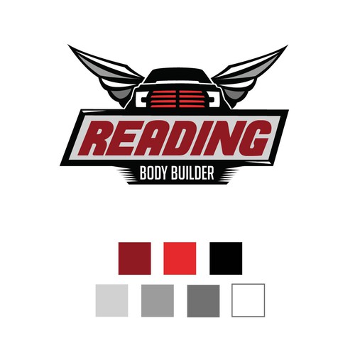 Concept logo for Reading body builder company