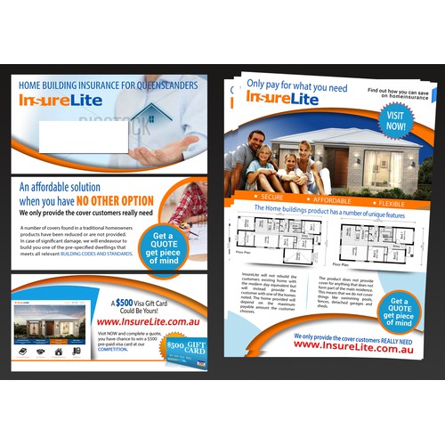 Insurance A4 3 fold flyer