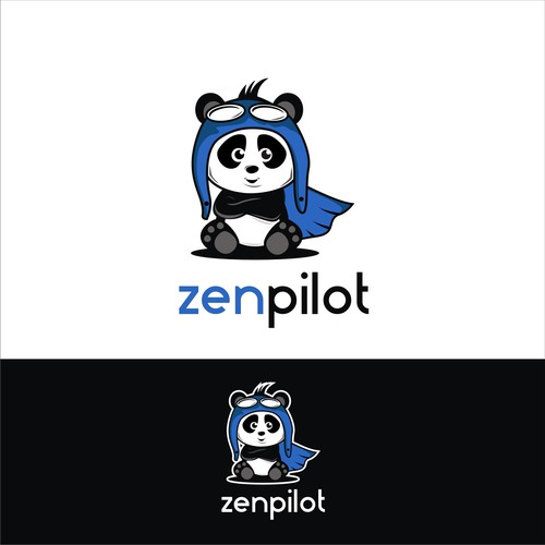 Playful and Calming Logo + Mascot for ZenPilot (Project Management Software)