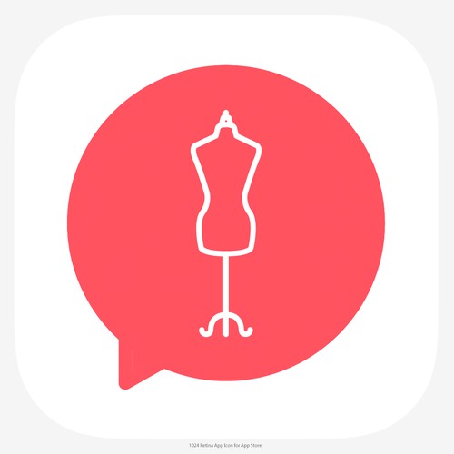 App icon (iOS/Android) for fashion styling app