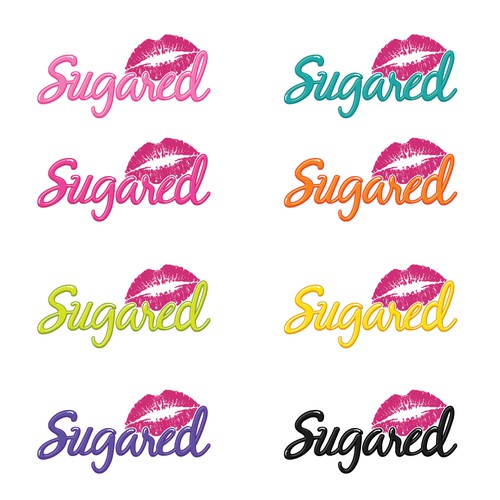 Playful logo inspired by sweets