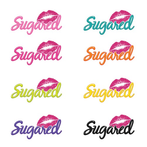 Playful logo inspired by sweets