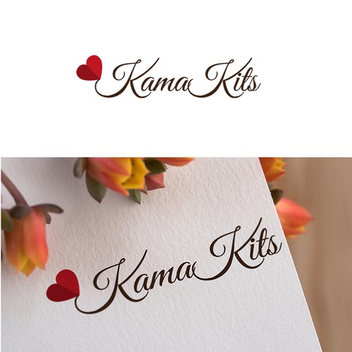 Design a romantic logo for Kama Kits