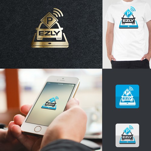 Eye catching, self explaining Logo for mobile app based parking payment product