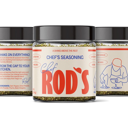 Design the Next Iconic Label for Chef Rod's All-Purpose Seasoning