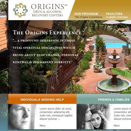 Origins Recovery Launches Gorgeous Site - Best Designers Only!