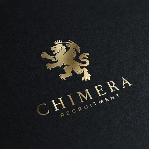 A modern look on a classic heraldic chimera logo.