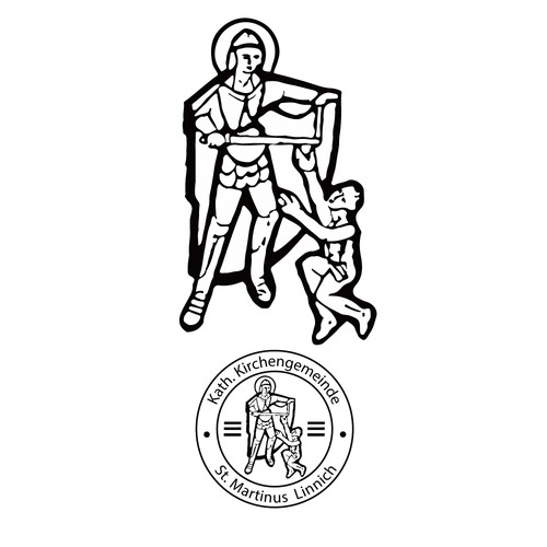 Reconstruct old logo for church.