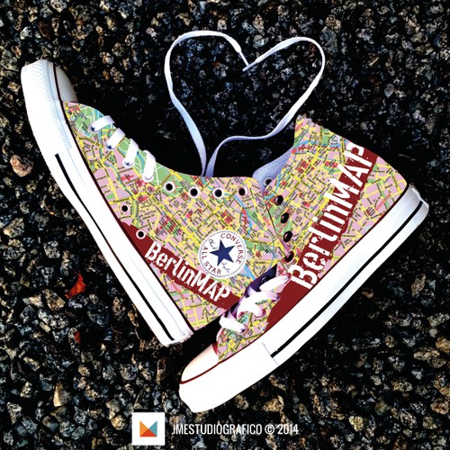 create gripping city or country designs for chucks in a modern cool look