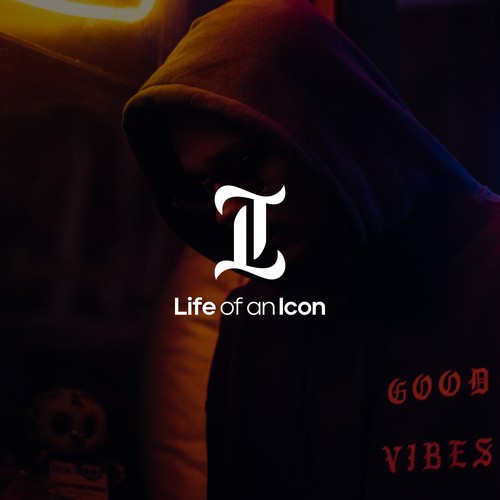 simple and bold logo concept for Life of an Icon brand