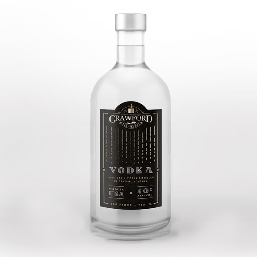 Vodka label
