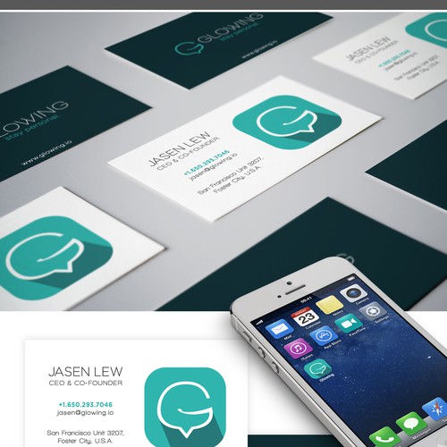 Glowing.io Logo & Identity Design