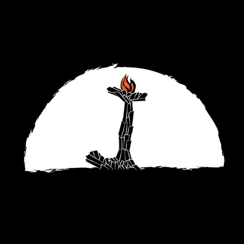 J shaped campfire logo