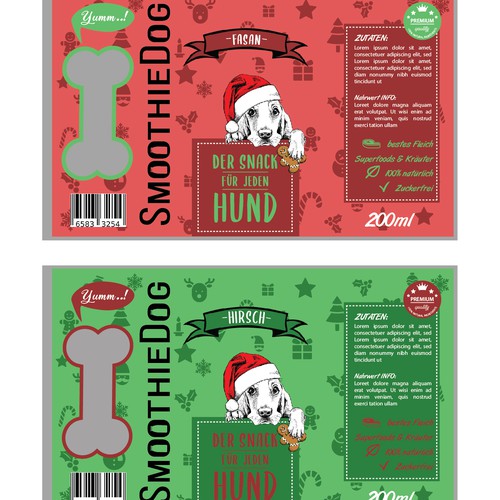 Christmas smoothie for dogs