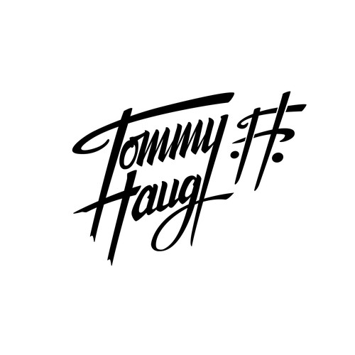 Handlettering Logo "Tommy Haug", a Singer/Songwriter.