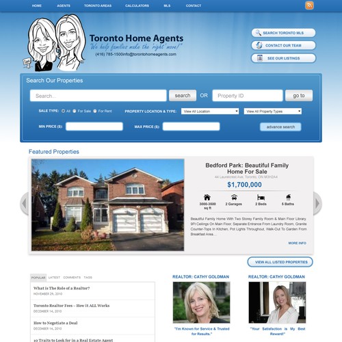 Easy Real Estate Agent Wordpress Design