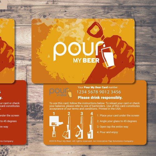 Modern Smart Card Design for Innovative Beer Bar