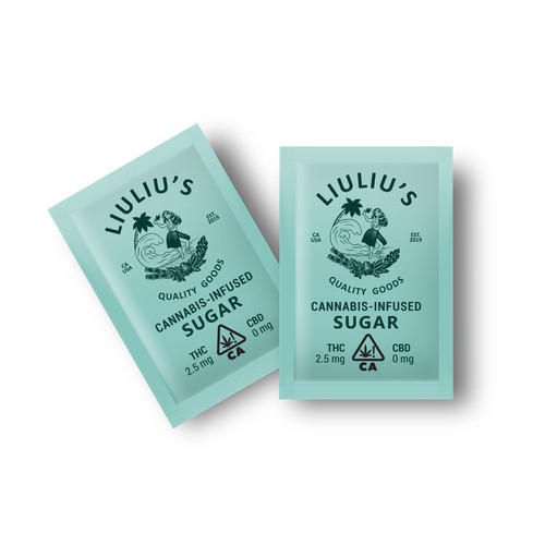 Cannabis-infused sugar packet