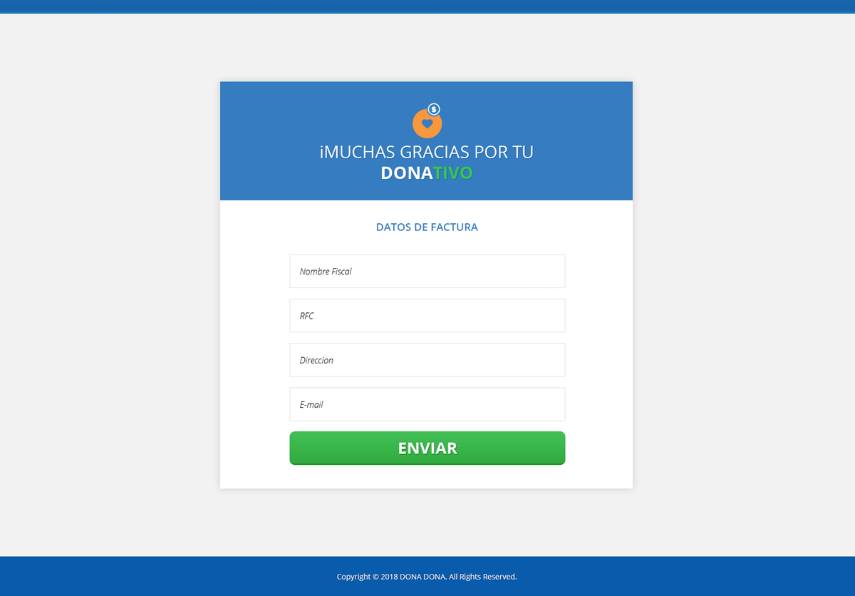 Rediseño de formulario de donaciones