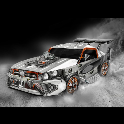 Car made of tools