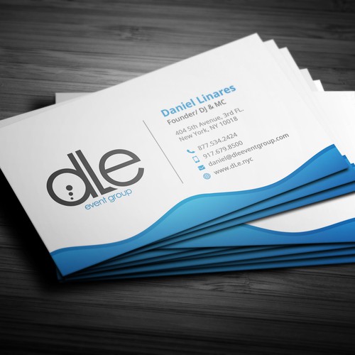 Modern Business card design for DLE Event Grou