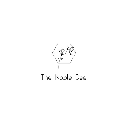 Subtle, minimal logo for organization that supports bee keepers