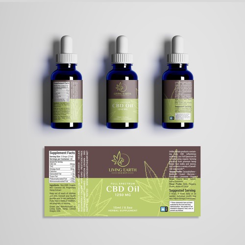 CBD Oil label
