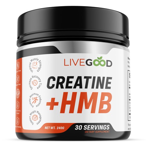 A clean healthy creatine workout supplement