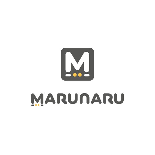 Marunaru - Minimalist cat logo