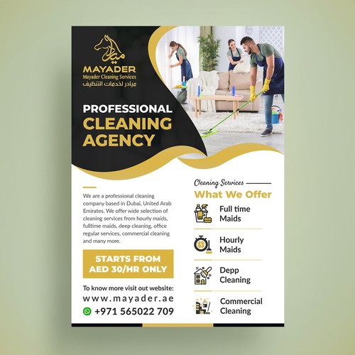 Flyer for Mayader Cleaning Services