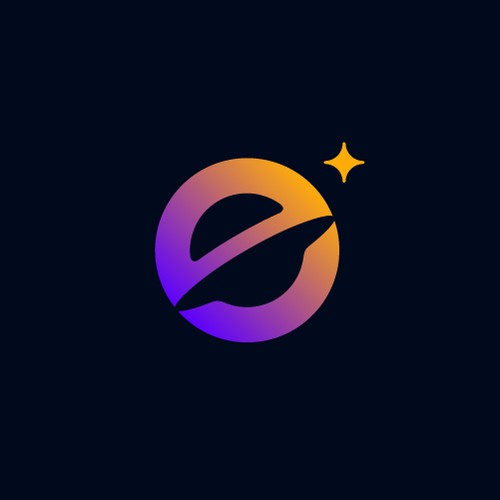 Minimalist Negative Space Logo Design for Planète