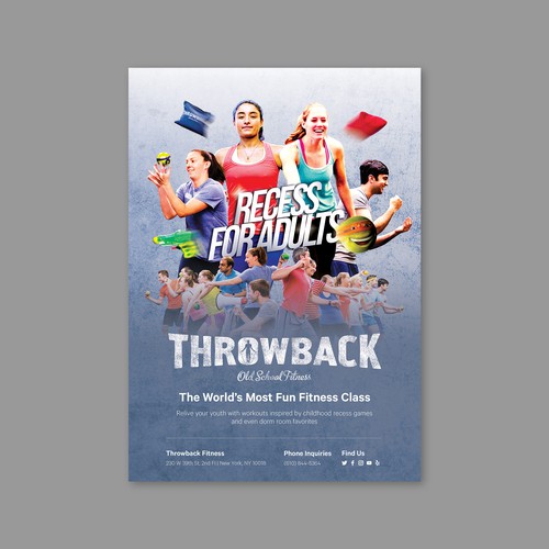 throwback fitness | flyer design