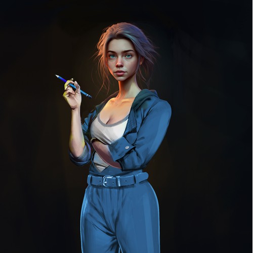 Design one full body avatar with a cool outfit for Zoe