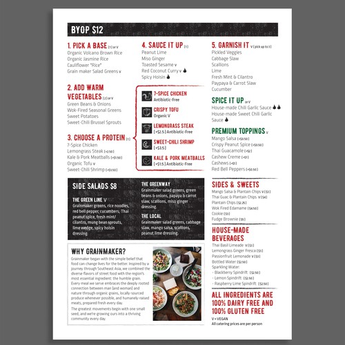 Street Style Catering Menu