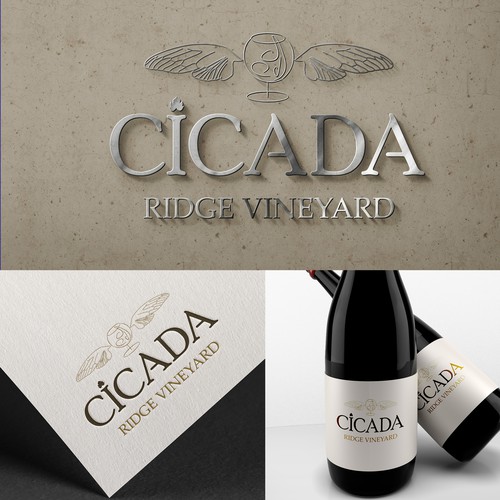 logo for a private winery vector