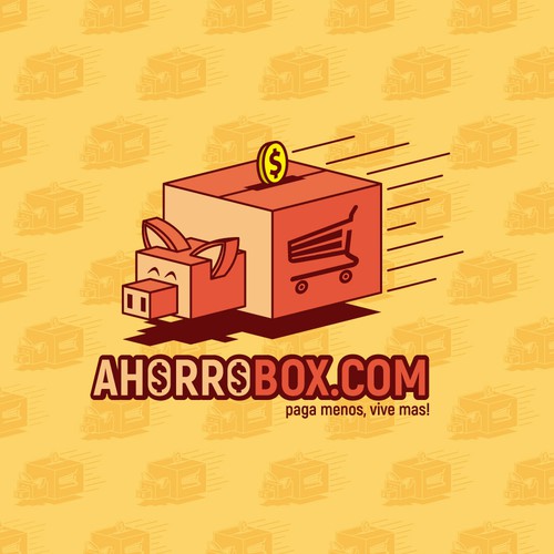 Diseño de Logotipo para la marca AHORROBOX.COM