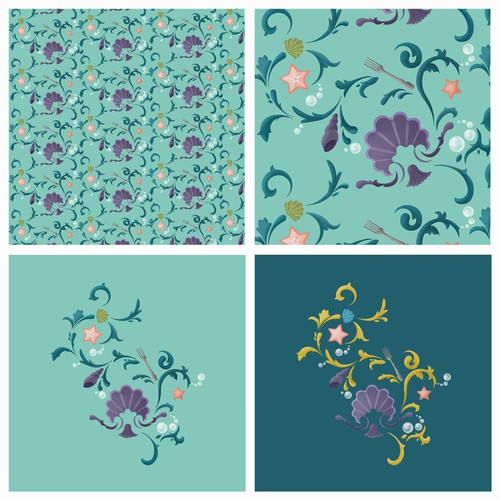 pattern inspirado en la película de Disney La Sirenita