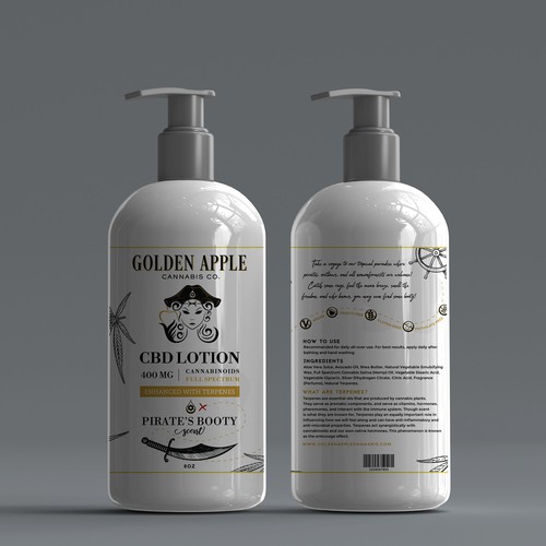Product packaging for Golden Apple Cannabis