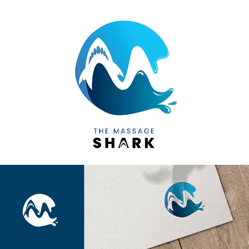 The Massage Shark - Fun and Simple Shark Design for Massage Therapy