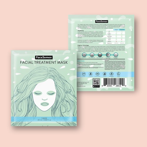 Facial Mask Packaging Design 