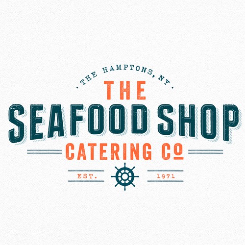 Fish market catering logo