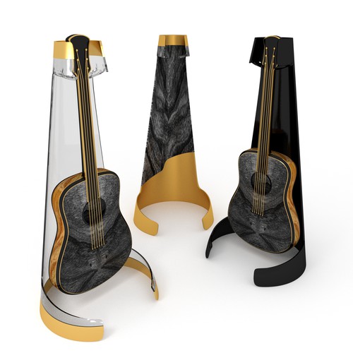Guitar and guitar stand concept