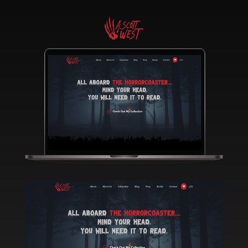 Website Redesign for Horror Author - Get Creepy!