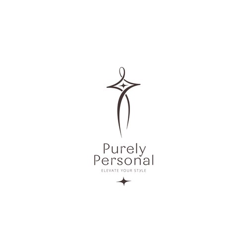 Minimal fluid logo for personal stylist