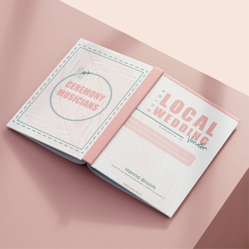 Wedding Vendor Guide Cover Design