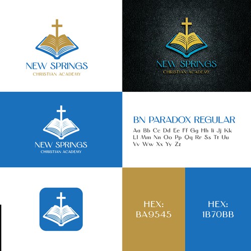 New springs cridiant education academy logo design