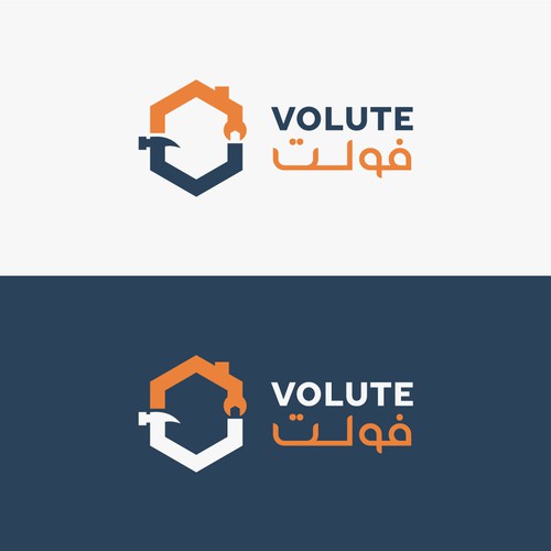 Geometric logo for maintenance house company