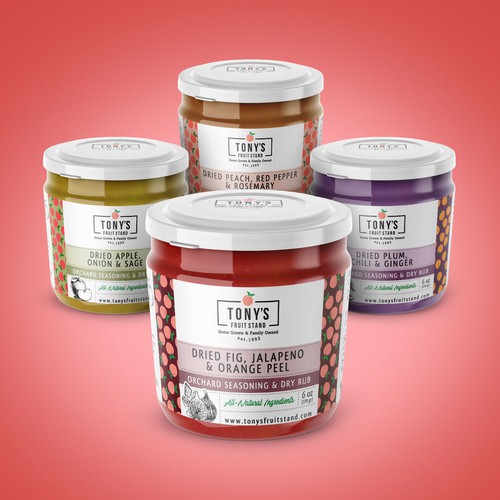 Label Design for Natural Seasoning Product